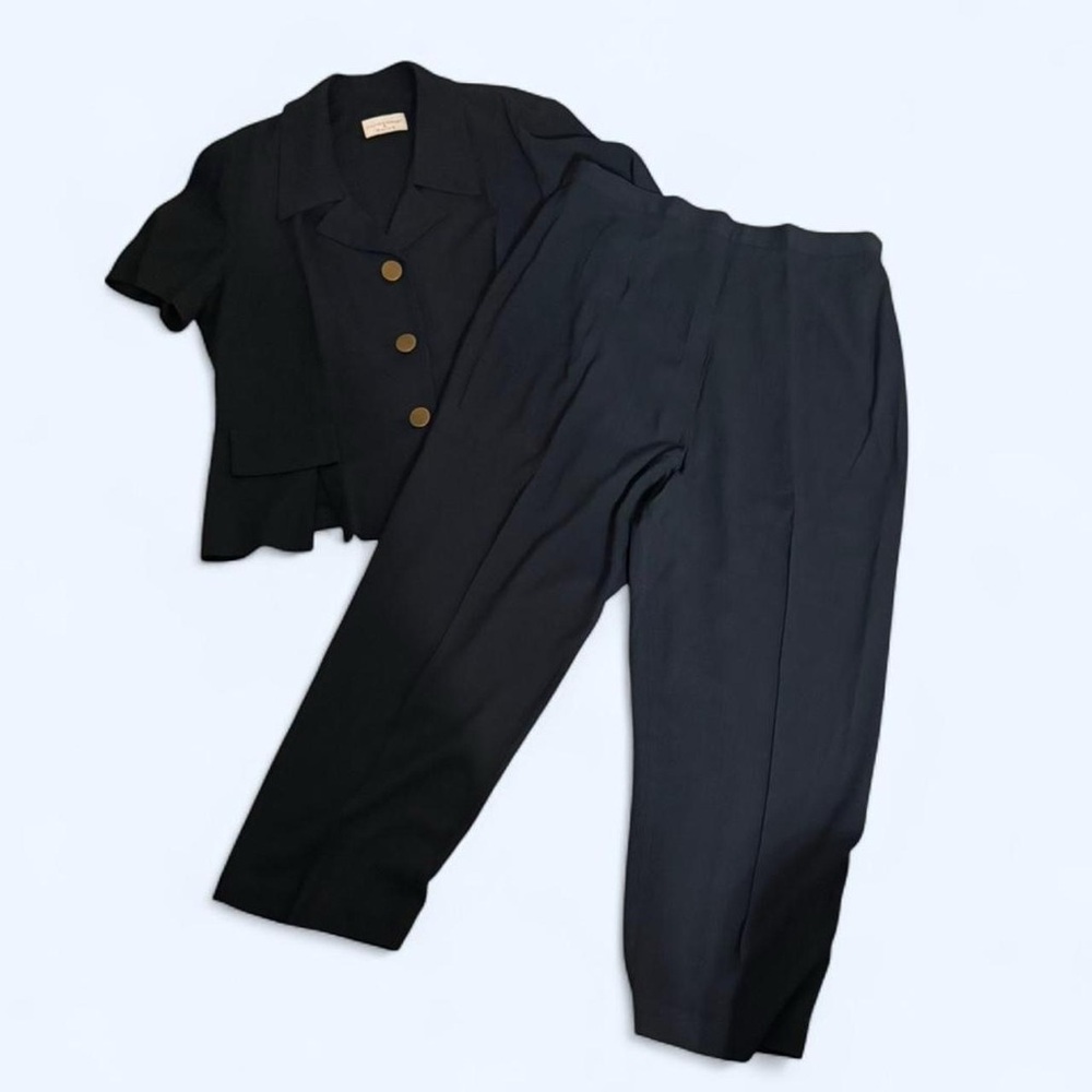 Vintage Christopher & Banks Navy Pantsuit Set